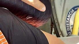 Harassing mature woman in Lima streets.