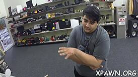 Hey, amateur shows off sexy moves for quick cash, nice!