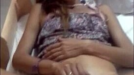 milf sarita fingers her pussy while playing a game