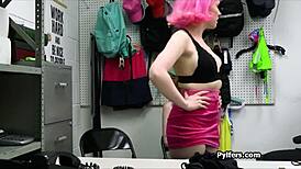 eat her pussy while i fuck you in office threesome