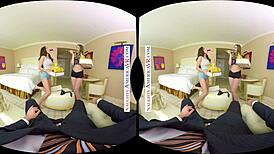 Unforgettable steamy session with Lana Rhoades and Stella Cox