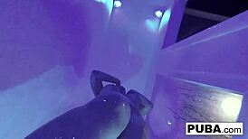 Sexy Wrestler Endures Intense Double Toy Penetration