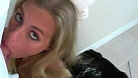 omg this hot blonde wife sucks cum in a pumpkin patch for halloween