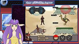 Avatar shower scene with hentai masturbation and boobs