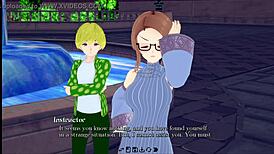 Feeling the heavenly peaks in this new hentai game