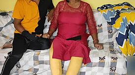 girlfriend secretly called her boyfriend at home and made him drain her milk