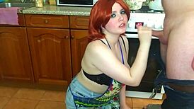 Beautiful wife chooses cock over lunch