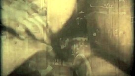 Dark vintage London swinging sixties vibe with hairy pussy bound tight in retro rope bondage. 🪢