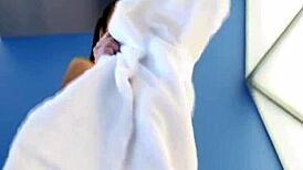 Alluring Little Lupe Indulges in Teasing Solo Play with Close-Up Fingering and Striptease