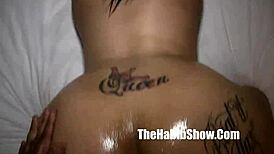 Lady Queen Twerks Ass in POV Amateur Striptease