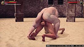 yo, ethan versus faye in naked fighter 3d, getting rough doggystyle!