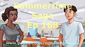 summertime saga 168 features a brunette anime character