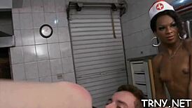 those tranny ramrods are giving some hardcore blowjobs