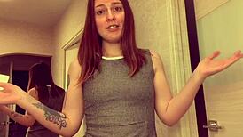 young wife celebrates promotion with intimate encounter