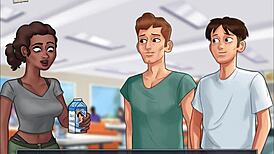 summertime saga 168 features a brunette anime character