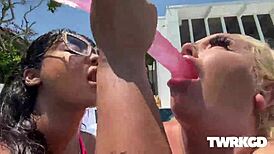 Uptown Jenny And Bad Whitney Fuck In Pool