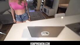 Humpingmom - my milf stepmom Lolly Dames sucked my big dick after good grades, monster cock action 😏