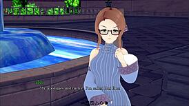 Feeling the heavenly peaks in this new hentai game