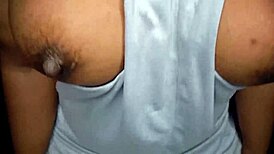 Ebony Girl Teases with Stunning Tits Up Close