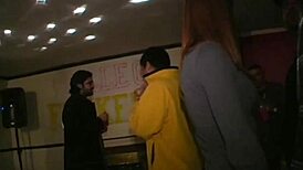 Teen lesbians licking pussy at frat party?