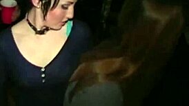 Teen lesbians licking pussy at frat party?