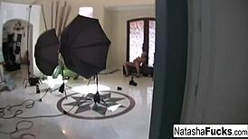 Natasha nice enjoys a little 18+ alone time by herself, doesn't she?