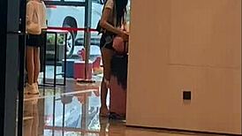 Asian Woman Enjoys Hotel Encounter.