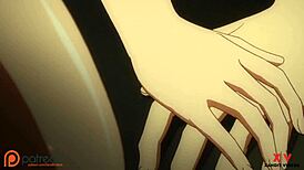 Akeno moans as she gets fucked missionary with big cock