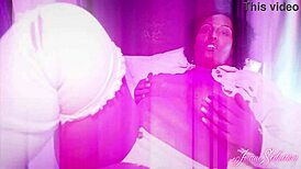 I seduced the big booty thick sexy milfs in threesome and sucked jayden starr's big cok