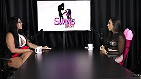 gang bang with thirteen men thrills karen bessa in red lingerie