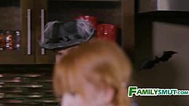 big bad wolf fucks red riding hood stepdaughter in costume