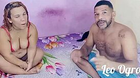 Anazinha Russa, hot Brazilian, bent over for Leo Ogro's massive pounding.