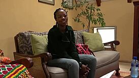 kenian tantine with experience gets her pussy creamed in close-up