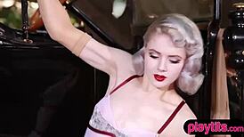 A beautiful blonde actress versus a hot brunette