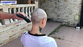 Unreal! Lisa Fox Shaves Head Bold in Backstage Homemade Behind-the-Scenes Clip