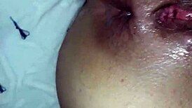 I was fucking my teen girlfriend's tight ass, watching her tits bounce as she moaned in pleasure.