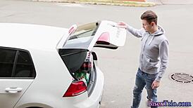 damn, this bisex hunk gobbles cock in a wild 3some orgy on cam 🔥