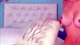 Blonde teen asks, 'Want to see my creamy pussy squirt on webcam?'