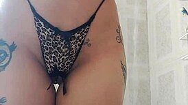 Why was the Colombian milf so horny in the shower? She fingered herself to squirting!