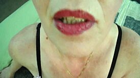 mature goddess dawnskye1962 in retro clip with smoking kisses and titty fucking