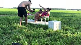 backstage fucking with blonde teen