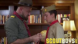 Hey, watch this scout get fingered by older scoutmaster?