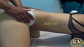 i bust my girlfriend's sexy asian ass after college party, homemade cumshot fuck