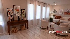 Pretty stepmom Sofie Marie rides me hard in anal POV action