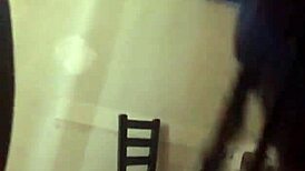 Throatbaby devouring that black cock.