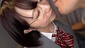 damn, this japanese teen with big tits fucks so good after school