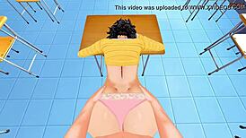 Fucking Hot Teacher Sadayo Kawakami In Classroom POV She Rides Dick Until Creampie Persona 5 Hentai