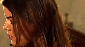 Fat strapon doggystyle for horny lesbian madame in bondage domination