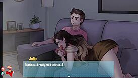 brunette milf performs blowjob during house chores episode eight