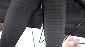 Milf rests boots on my cock and balls teasing intensely